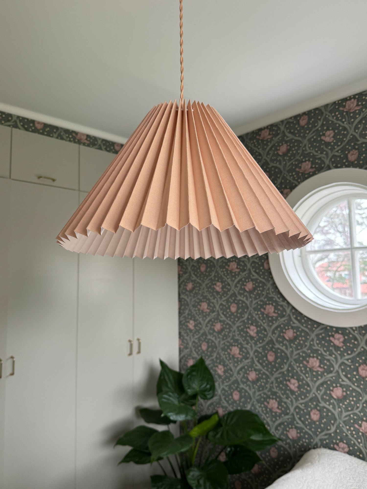 Plisserad Lampskärm tak - Rosa
