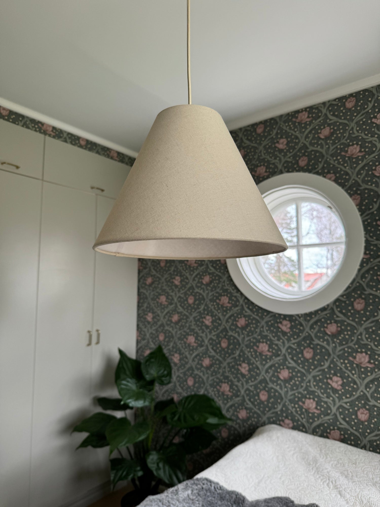 Lampskärm taklampa - Linne - Vit / Off White 32 cm