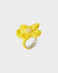 Napkin Ring - Yellow Soft Flower - Von Home