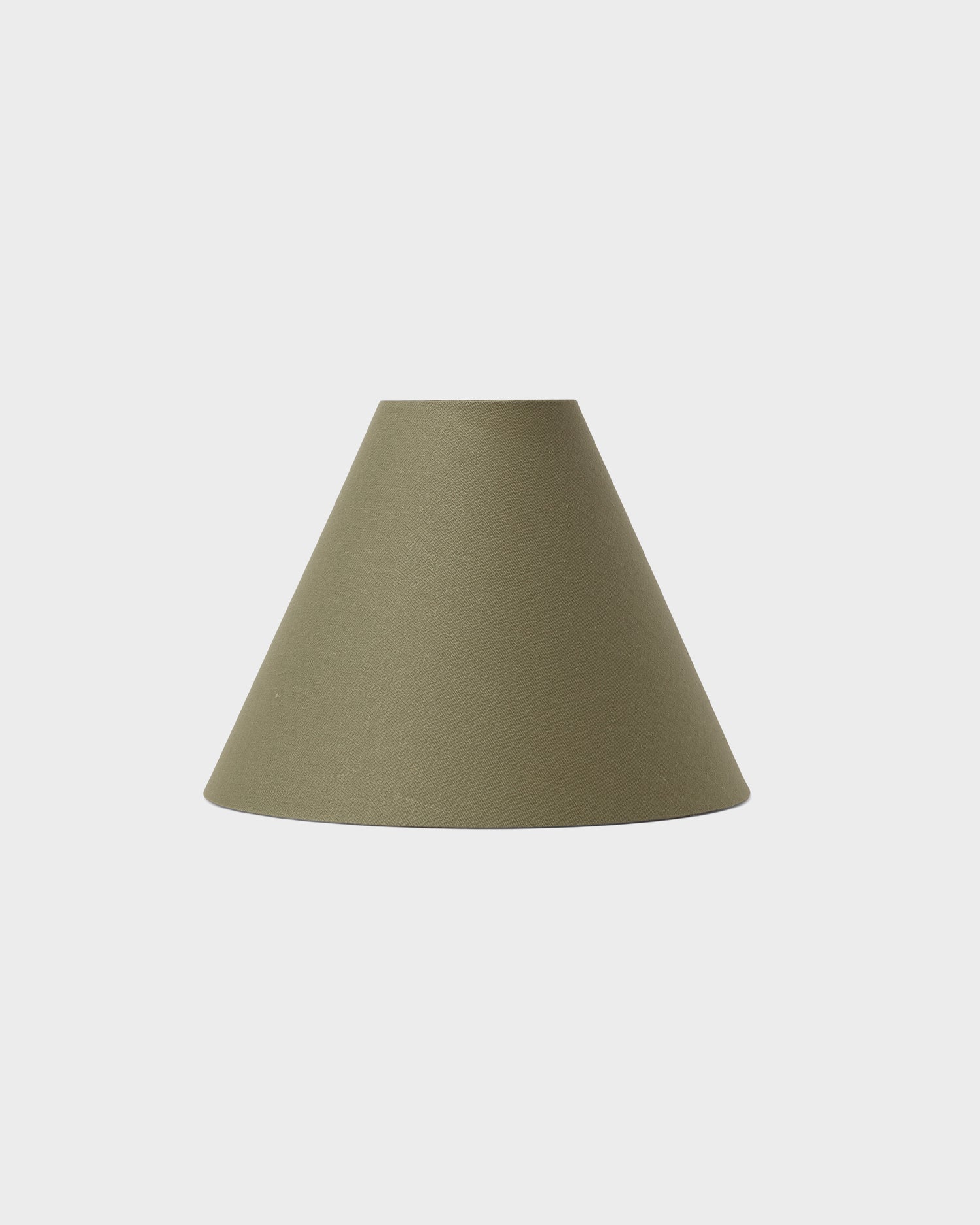 Linen Ceiling Lampshade - Light Green/Gray - 32 cm