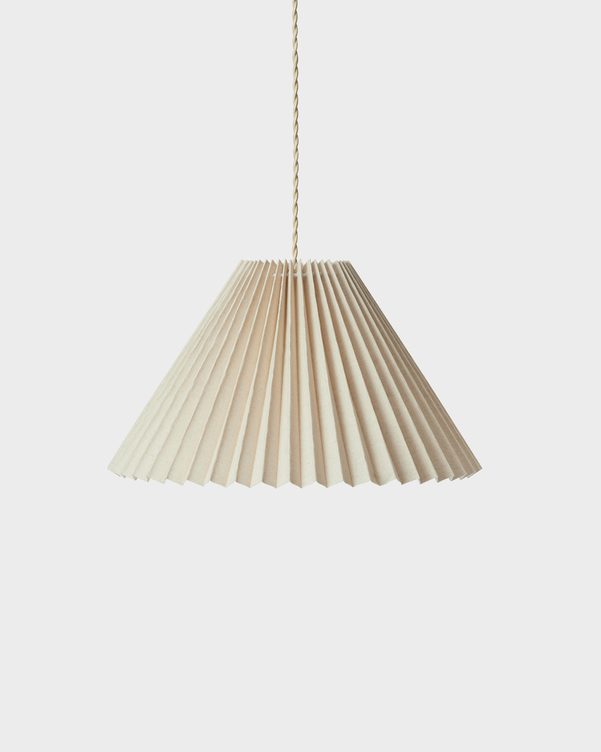 Pleated Lampshade Ceiling - Off White - 42 cm