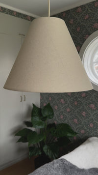 Linen Ceiling Lampshade - Off White - 32 cm