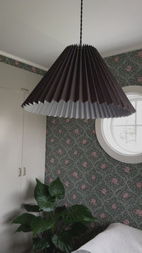 Pleated Lampshade Ceiling - Dark Gray - 42 cm