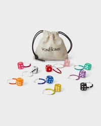 Wine Glass Charms -  Dices (set of 10)