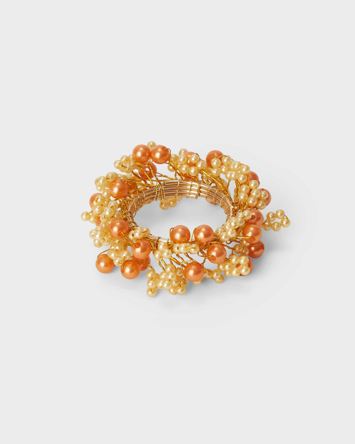 Napkin Ring - Gold beads - Von Home