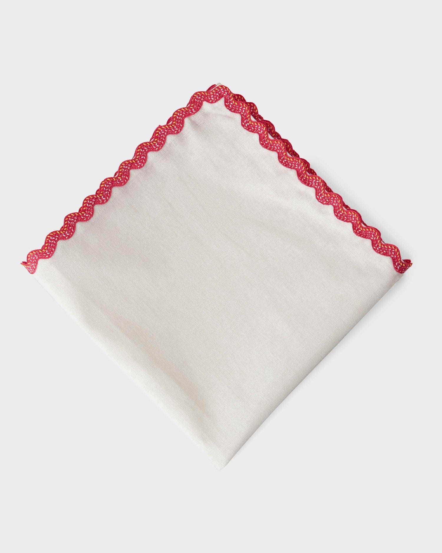 Linen Napkin - Dark pink small ribbon - 40x40cm - Von Home
