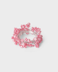Napkin Ring - Pink beads - Von Home