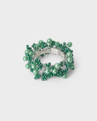 Napkin Ring - Green beads - Von Home