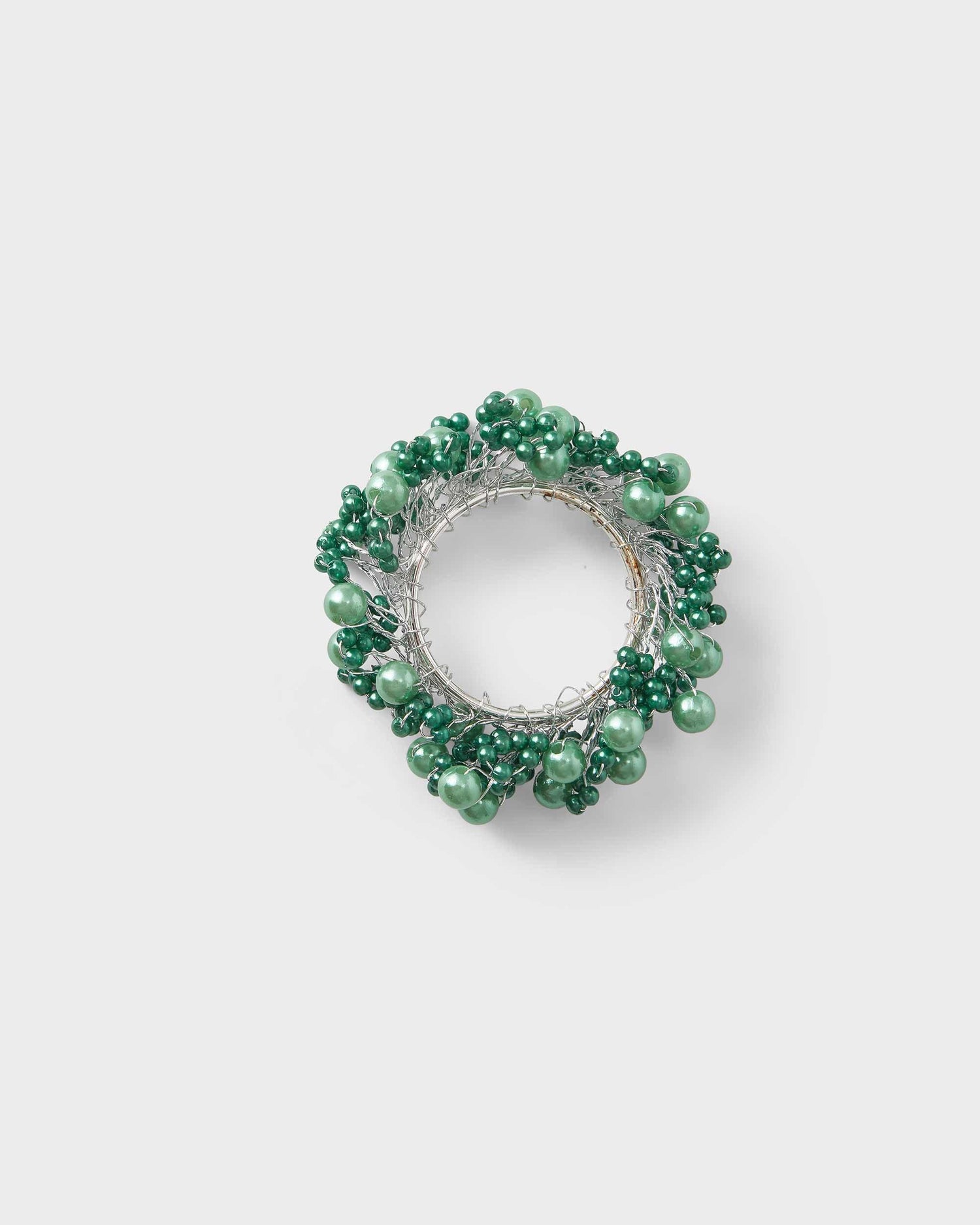 Napkin Ring - Green beads - Von Home
