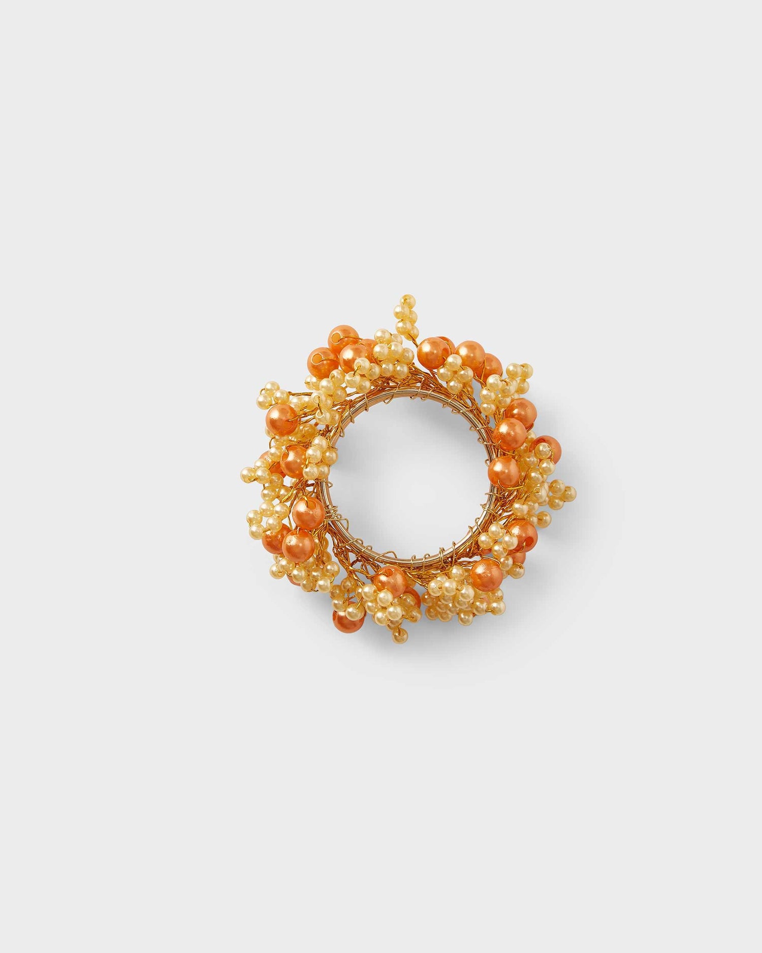 Napkin Ring - Gold beads - Von Home