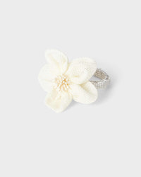 Napkin Ring - White Soft Flower - Von Home