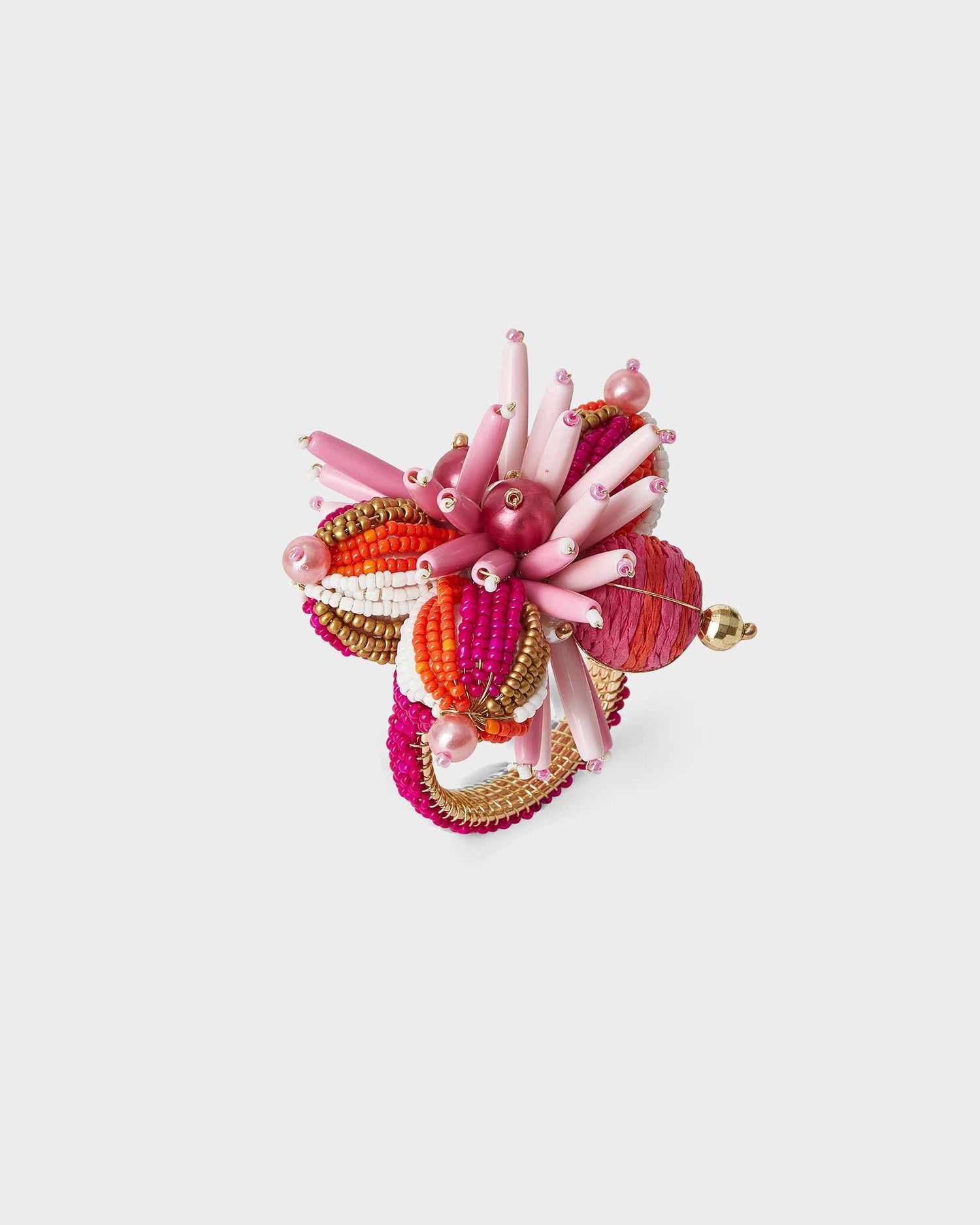 Napkin Ring - Bead ball design in Pink - Von Home