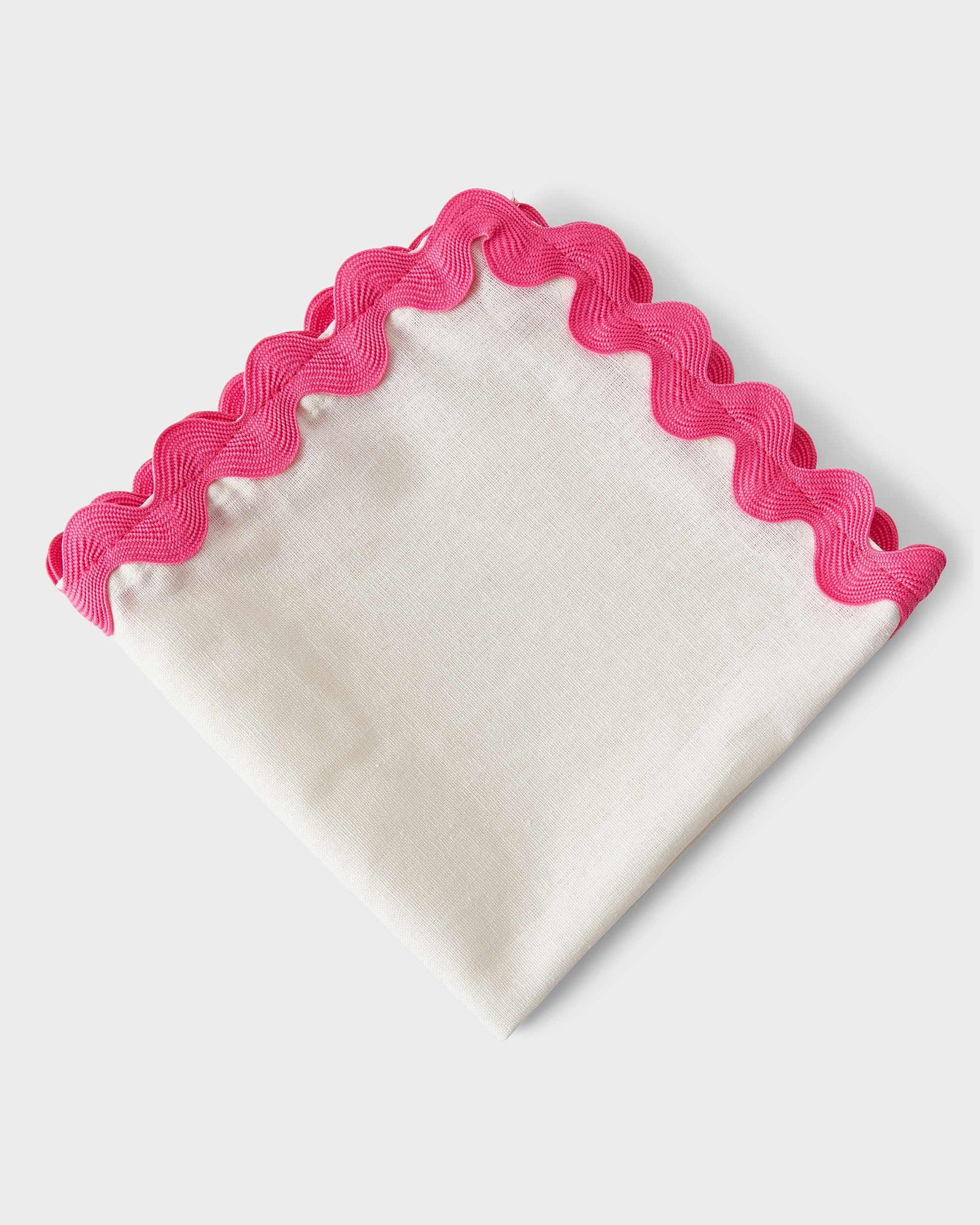Linen Napkin - Pink ribbon - 40x40cm - Von Home