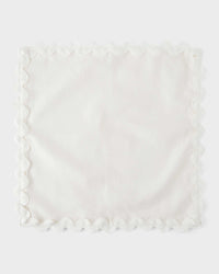 Linen Napkin - White ribbon - 40x40cm - Von Home