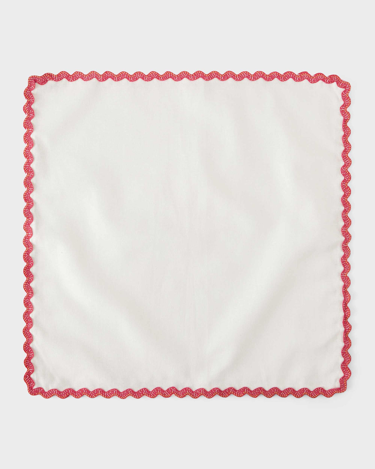 Linen Napkin - Dark pink small ribbon - 40x40cm - Von Home