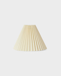 Plisserad lampskärm - Off White / Vitt - 23 cm