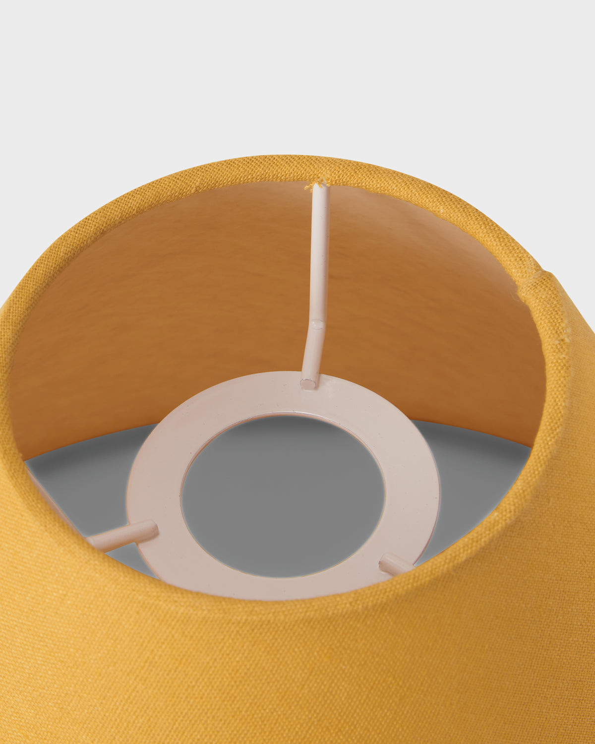 Linen Ceiling Lampshade - Yellow - 32 cm