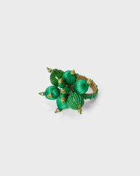 Napkin Ring - Bead ball design in Green