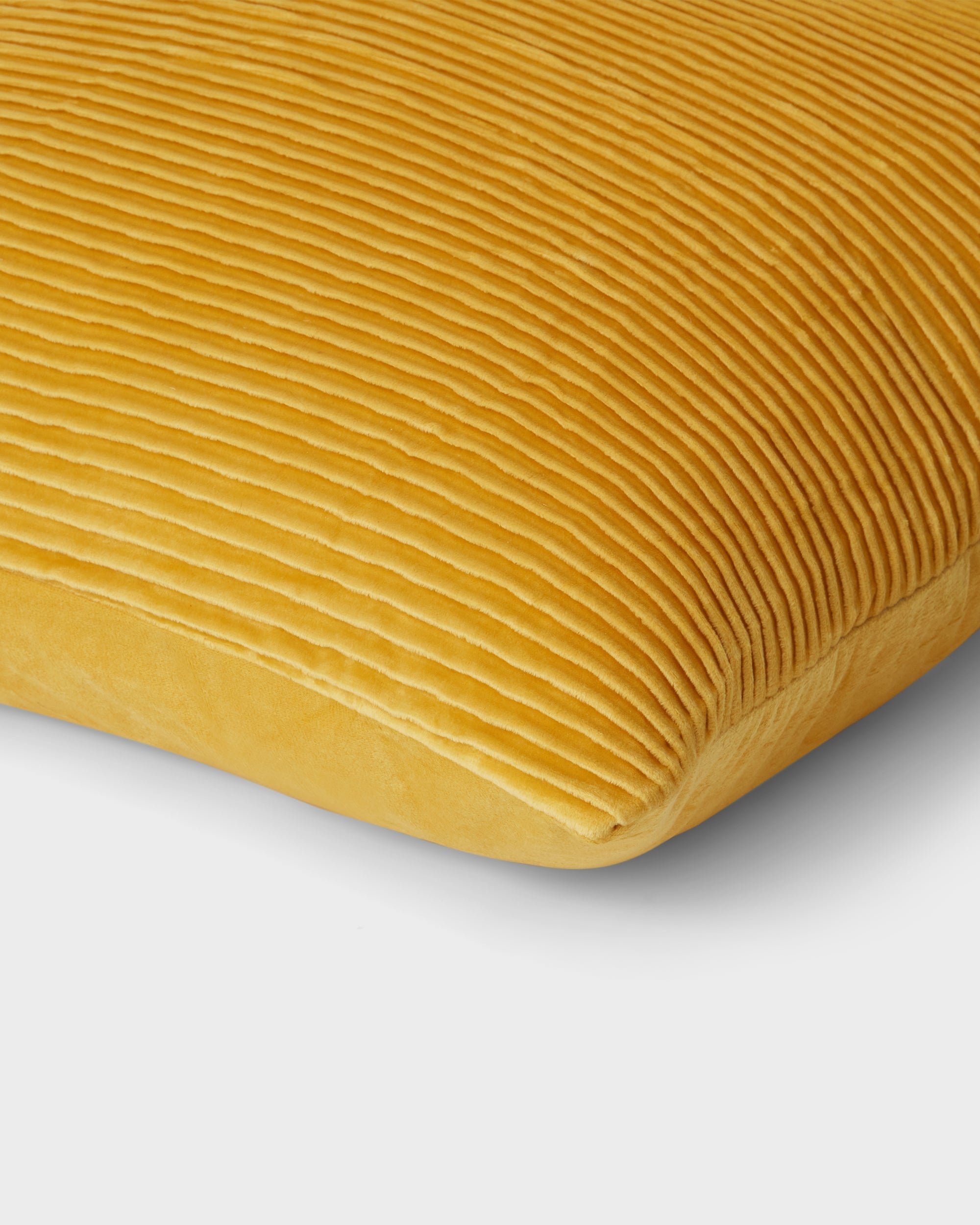 Cushion Cover - Yellow Ribbed Velvet 50x50 cm – Von Home