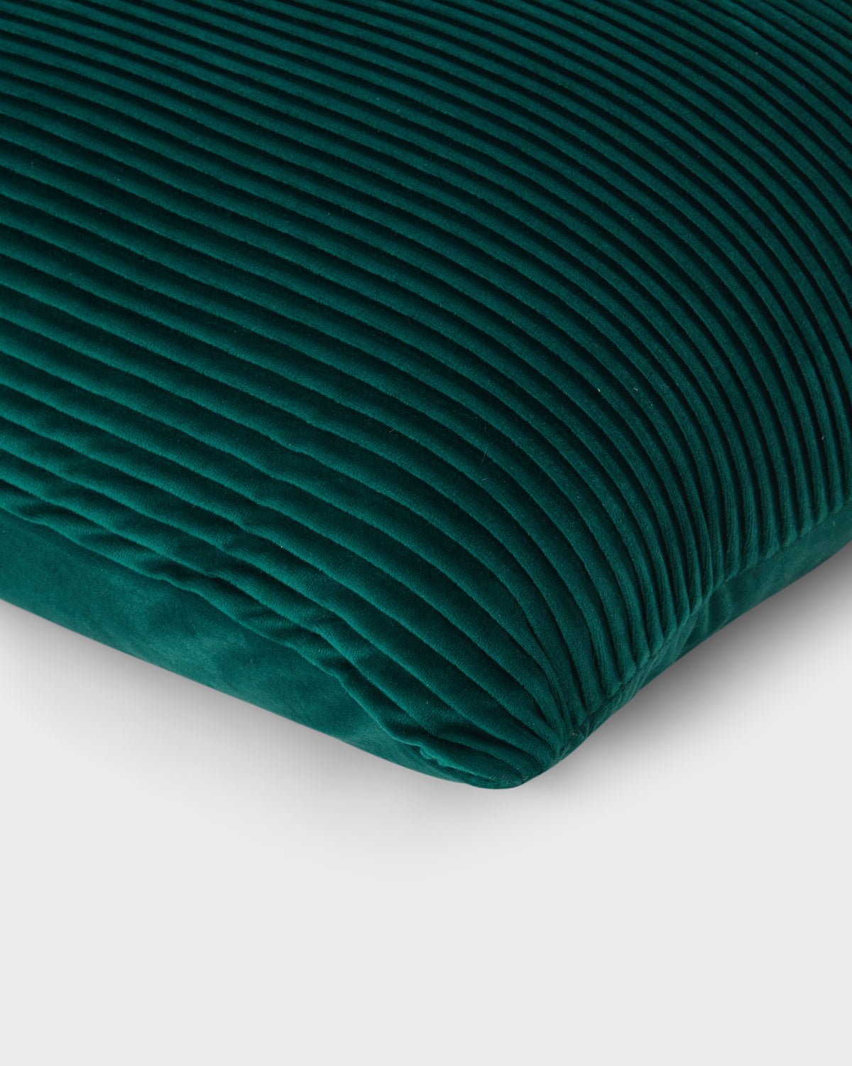 Cushion Cover - Green Ribbed Velvet 50x50 cm