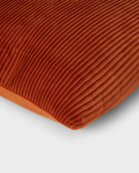 Kuddfodral Orange - Räfflad sammet 50x50 cm