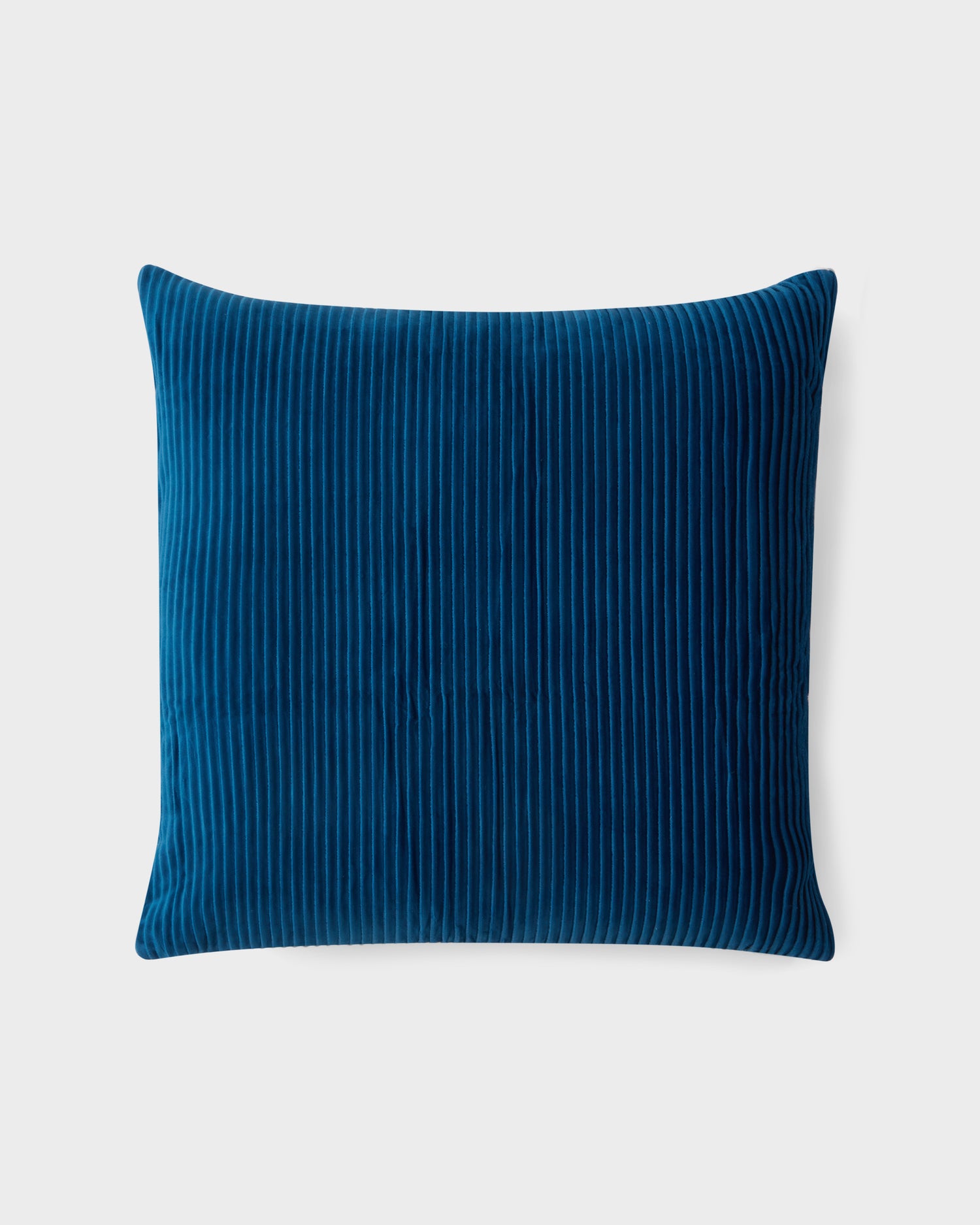 Cushion Cover - Blue Ribbed Velvet 50x50 cm